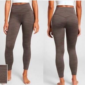 Athleta Elation Space Dye 7/8 Tight Size XS Coffee Brown Mocha Espresso
